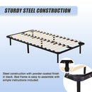 King Single Metal Bed Frame - Bedroom Furniture-9