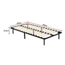 King Single Metal Bed Frame - Bedroom Furniture-12