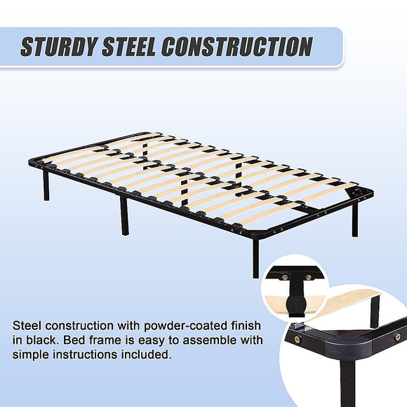 King Single Metal Bed Frame - Bedroom Furniture