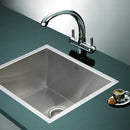 510x450mm Handmade Stainless Steel Undermount / Topmount Kitchen Laundry Sink with Waste-1