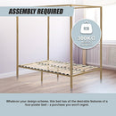 4 Four Poster Queen Bed Frame-9