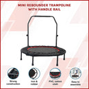 Mini Rebounder Trampoline with Adjustable Handle – Fitness Bounce Trainer-3