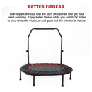 Mini Rebounder Trampoline with Adjustable Handle – Fitness Bounce Trainer-12
