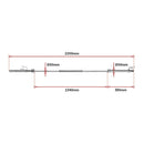 20kg Olympic Barbell 700lb Rated for Powerlifting Home Gym Training-11