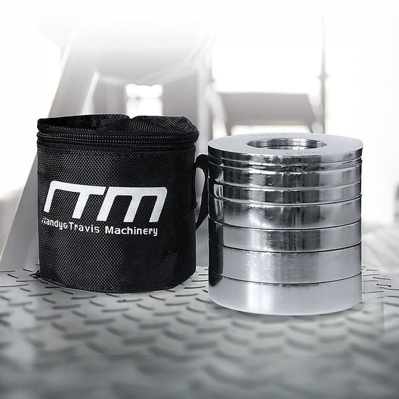 Chrome Metric Fractional Olympic Weight Plates 0.25 to 1kg Set