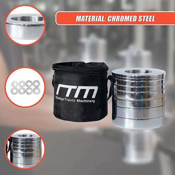 Chrome Metric Fractional Olympic Weight Plates 0.25 to 1kg Set