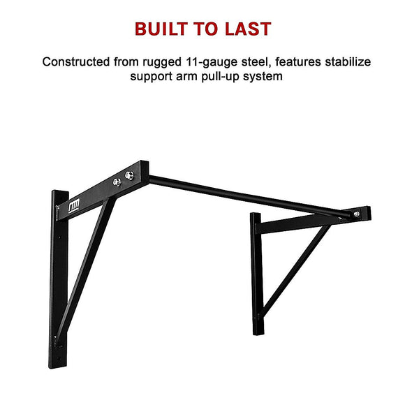 Wall Mounted Pull Up Bar – Heavy Duty Chin Up Station for Home Upper Body Training