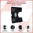 Hinged Full Knee Support Brace Protection Arthritis Injury Sports-3