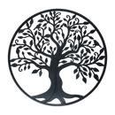 Black Tree of Life Wall Art Hanging Metal Iron Sculpture Garden 99cm-4