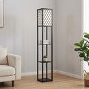 Shelf Floor Lamp - Shade Diffused Light Source with Open-Box Shelves-7