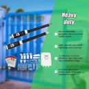 1000KG 20W Solar Double Swing Auto Motor Remote Gate Opener-8
