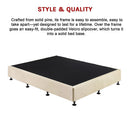 Palermo Queen Ensemble Bed Base Platinum Natural Sand Linen Fabric-13