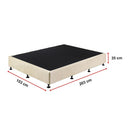 Palermo Queen Ensemble Bed Base Platinum Natural Sand Linen Fabric-14