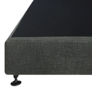 Palermo King Single Ensemble Bed Base Platinum Graphite Linen Fabric-4