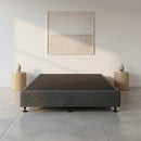 Palermo King Single Ensemble Bed Base Platinum Graphite Linen Fabric-7
