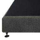 Palermo King Ensemble Bed Base Platinum Graphite Linen Fabric-4