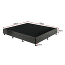 Palermo King Ensemble Bed Base Platinum Graphite Linen Fabric-9