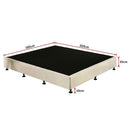 Palermo King Ensemble Bed Base Platinum Natural Sand Linen Fabric-7
