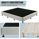 Palermo King Ensemble Bed Base Platinum Light Grey Linen Fabric-6