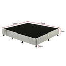 Palermo King Ensemble Bed Base Platinum Light Grey Linen Fabric-11