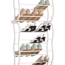 36 Pair Shoe Holder Organiser Over The Door Hanging Shelf Rack Storage Hook-4