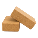 2 x Cork Yoga Block Organic Yoga Prop Accessory Exercise Brick-1