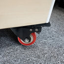 8 x 2" Polyurethane Castor Wheels - Swivel and 4 with brake-2