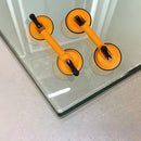 2x 100kg Aluminum Alloy Double Locking Suction Cup Glazer Glass Sucker Lifter-4