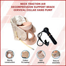 Neck Traction Air Decompression Support Brace Cervical Collar Hand Pump-3