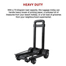 Portable Cart Folding Dolly Push Truck Hand Collapsible Trolley Luggage 70Kg-12