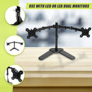 13"-27" Dual Screen Monitor Stand TV Bracket Computer Display Desk Mount Holder-7