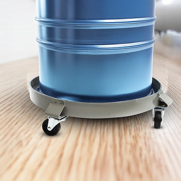 Drum Dolly 450kg 55 Gallon w Swivel Casters Heavy Duty Steel Frame Non Tipping - 0