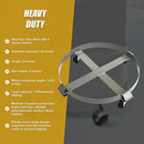 Drum Dolly 450kg 55 Gallon w Swivel Casters Heavy Duty Steel Frame Non Tipping-10