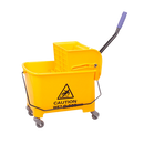 20L Deluxe Mop Wringer Bucket Side Press Janitor Commercial Cleaning-6