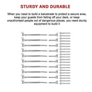 Stainless Steel Wire Rope DIY Balustrade Kit Jaw/Swage Fork Turnbuckle - 10 pack-10