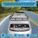 Universal Roof Rack Basket - Car Luggage Carrier Steel Cage Vehicle Cargo-15