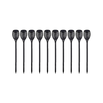 10 Pack Solar Torch Lights 96 LED Flickering Lighting Dancing Flame Garden Lamp
