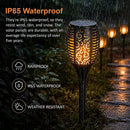 10 Pack Solar Torch Lights 96 LED Flickering Lighting Dancing Flame Garden Lamp-9