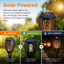 10 Pack Solar Torch Lights 96 LED Flickering Lighting Dancing Flame Garden Lamp-10
