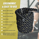 Battle Rope Dia 3.8cm x 9M length Poly Exercise Workout Strength Training-8