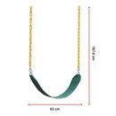 2 Pack Swings Seats Heavy Duty 66" Chain Plastic Coated Playground Swing-10