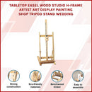 Tabletop Easel Wood Studio H-Frame Artist Art Display Painting Shop Tripod Stand Wedding-3
