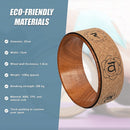 Yoga Pilates Wheel Cork Circle Prop Back Chest Hips Abdomen Stretch Roller-10