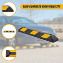 90cm Heavy Duty Rubber Curb Parking Guide Wheel Driveway Stopper Reflective Yellow-15
