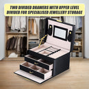 Jewellery Storage Box Girls Rings Necklaces Display Organiser Storage Case-9