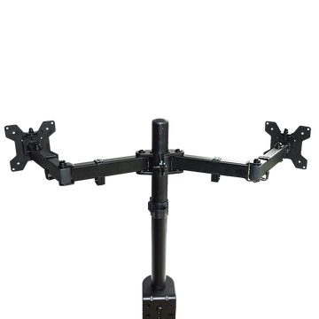 Dual LCD Monitor Desk Mount Stand Adjustable Fits 2 Screens Up To 27"