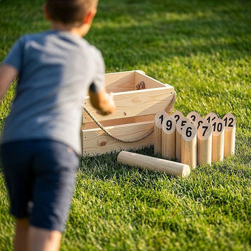 Number Toss Wooden Set Outdoor Games with Carry Case - 0