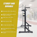 Commercial Squat Rack Adjustable Pair Fitness Exercise Weight Lifting Gym Barbell Stand-9