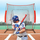 Portable Baseball Training Net Stand Softball Practice Sports Tennis-2