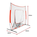 Portable Baseball Training Net Stand Softball Practice Sports Tennis-12
